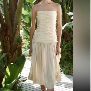 Zara Draped Midi Dress ZW Collection